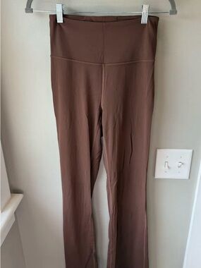 Lululemon High-Waist Brown Flare Leggings